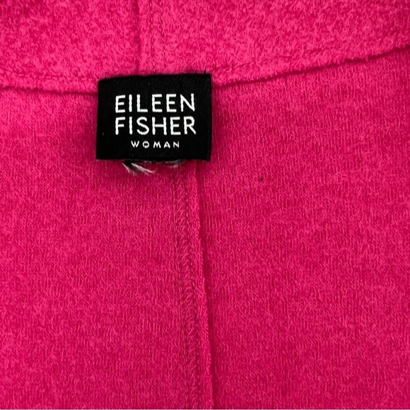 Eileen Fisher Woman Pink Wool Blend Shawl Collar Jacket – Size 16/XXL - Picture 2 of 10
